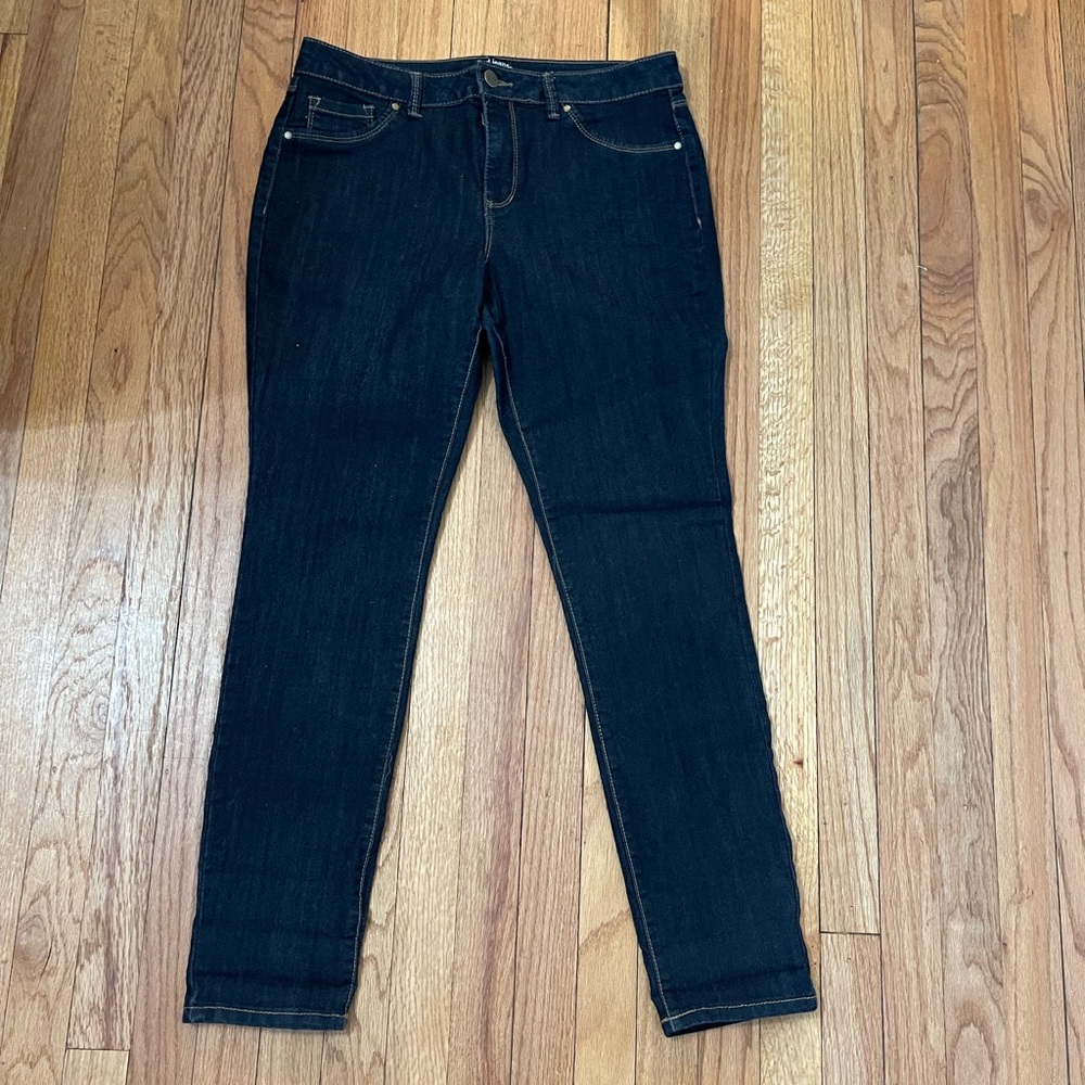 D. Jeans brand skinny jeans. Size 12, dark wash.